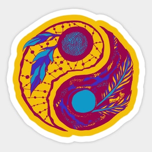 Triad Yin Yang Sticker